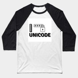 I Unicode Baseball T-Shirt